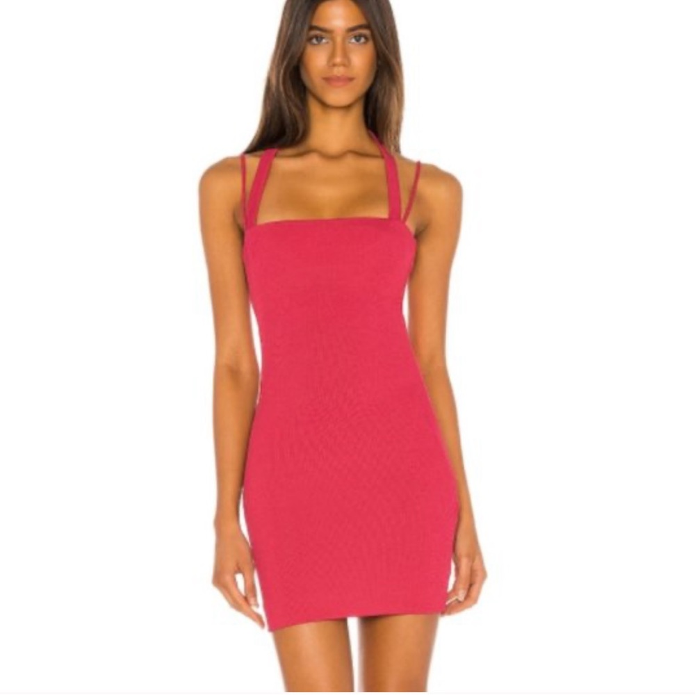 NWT NBD Dress in Pink Size XS NBD Xtina Mini Ribbed Dress
